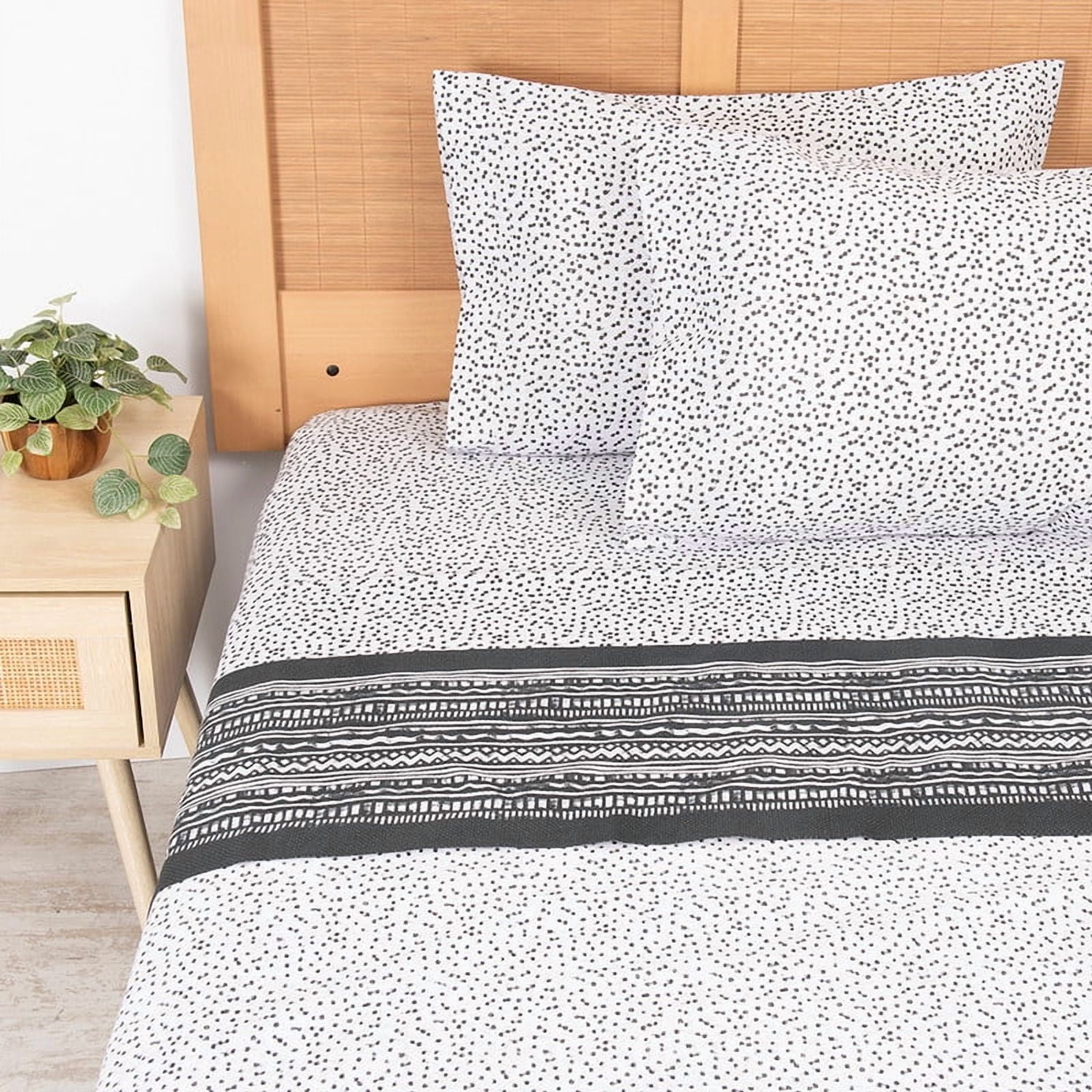 Mashini - Sábana Estampada 144 H King Geometric