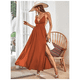 thumbnail image 2 of Vestido Largo de Mujer Camisero Escote V Profundo, 2 of 6