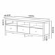thumbnail image 3 of Rack Tv 65 Pulgadas 148x46x56 Cm Nuez Blanco, 3 of 6