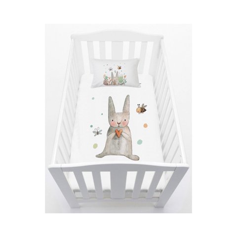 Tuyo Print - Cubreplumón Moisés - Colecho Conejito