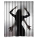 thumbnail image 1 of Cortina de ducha con diseño de silueta de mujer y hombre sexy y divertida con sombras y ganchos, tamaño 60 x 72 pulgadas, 1 of 3