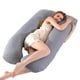 thumbnail image 1 of Almohada para embarazadas, almohada en forma de U desmontable y lavable, cojín grande, almohada de cintura, 1 of 5