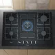 thumbnail image 2 of Encimera a Gas Bosch Cristal templado 75cm 5 quem, 2 of 7