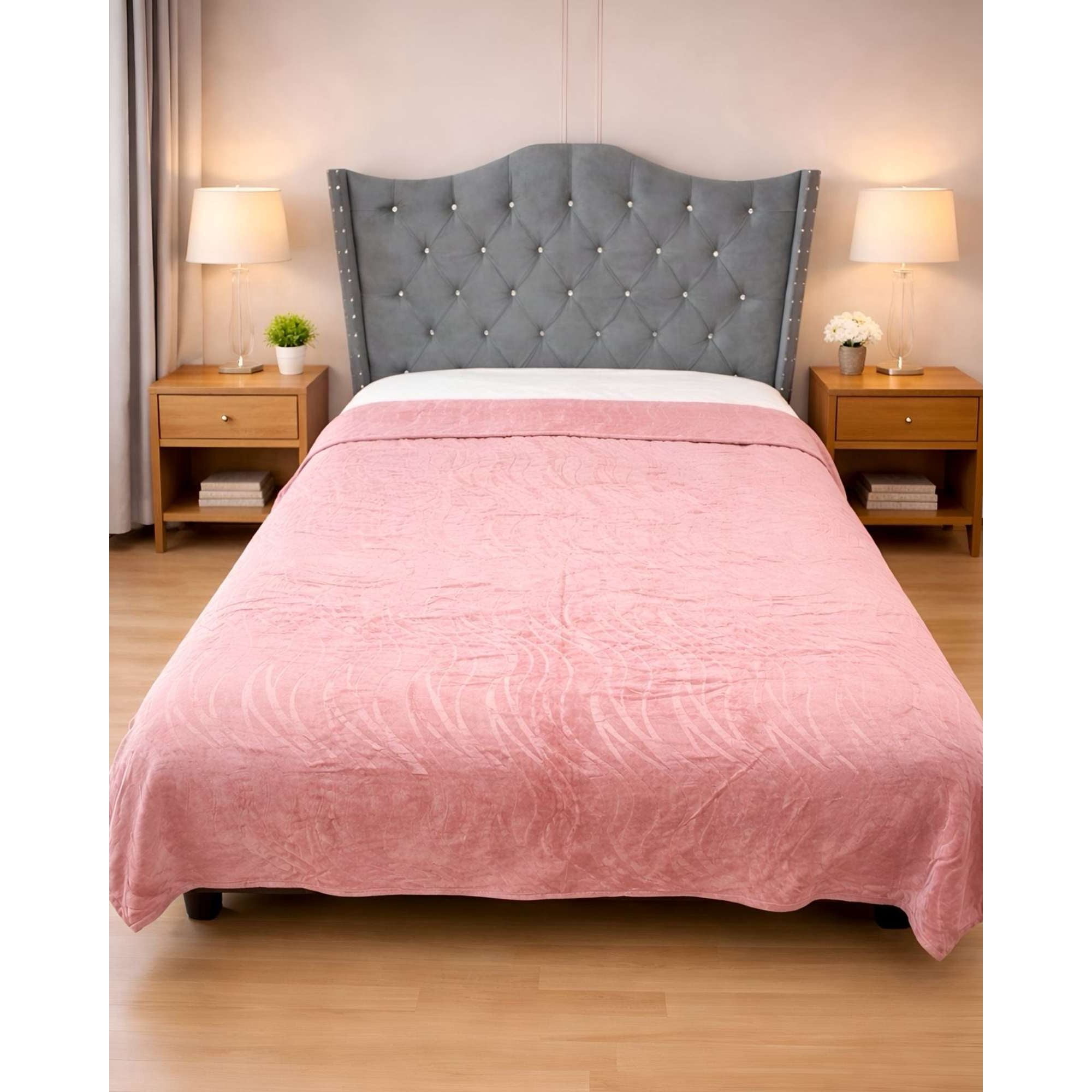 Imac Hogar - Mantas Frazada Delgada Plush Plaza Y Media