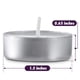 thumbnail image 5 of Velas de té MontoPack, sin perfume, 100 unidades, 4 horas de combustión, 5 of 7
