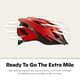 thumbnail image 3 of Casco de bicicleta Schwinn Thrasher para hombre y mujer adulto, color rojo, 3 of 8
