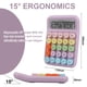thumbnail image 2 of Calculadora Escritorio 12 Digitos Pantalla Grande Violeta, 2 of 6