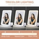 thumbnail image 3 of Espejo LED plegable para maquillaje de viaje Mocado, 5 x 7 pulgadas, blanco, 3 of 3