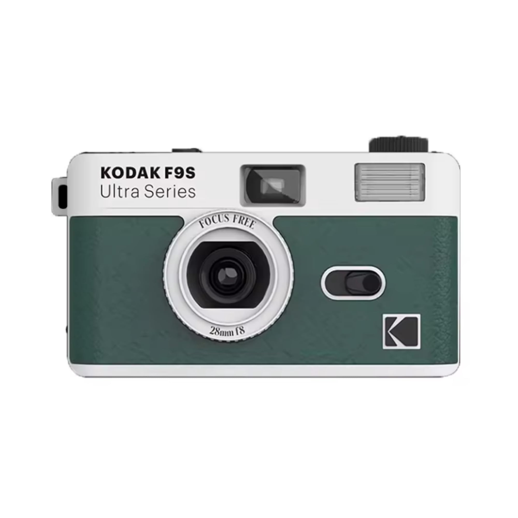 Cámara De Cine Kodak Ultra F9s 135 Film Con Flash Integrado Verde/blanco