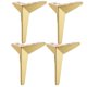 thumbnail image 1 of 4/Set Patas De Muebles Estilo Moderno Para Gabinete, Muebles, Sillón Reclinable, Dorado 17cm, 1 of 5