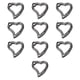 thumbnail image 4 of 10 piezas de ganchos a presión de resorte, ganchos para llavero, ganchos a presión en forma de corazón, hebilla para llavero, para mochilas, bolsos, Gris Negro, 4 of 5
