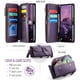 thumbnail image 3 of CaseMe Funda de Cuero for Samsung Galaxy A17 para Billetera [Bloqueo RFID] con Ranura para Billetes con Zíper y 10 Tarjeteros, Correa de Hombro y Muñeca Magnética de Cuero PU Suave, Funda de Billeter, 3 of 13