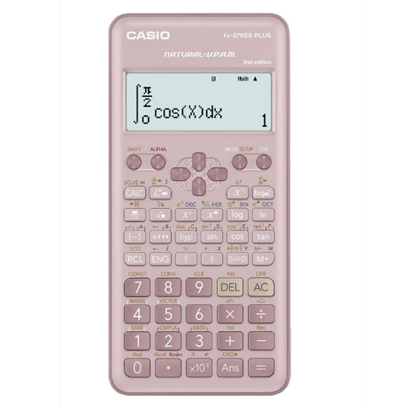 Calculadora Científica FX-570ES Plus-2PK 2da Gen. Rosa