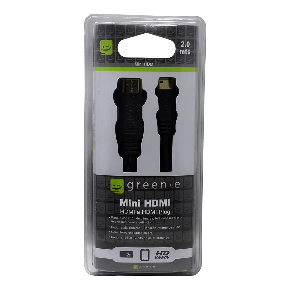 Green E - Cable Mini Hdmi A Hdmi / 2 Metros