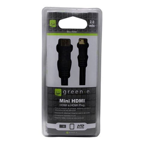 Green E - Cable Mini Hdmi A Hdmi / 2 Metros