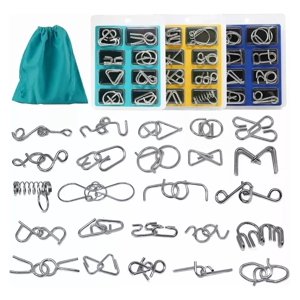 Genérica - Juego De Ingenio Rompecabezas De Metal - 24 Piezas