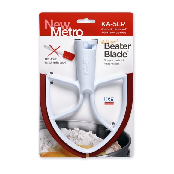 Beater Blade New Metro KA-5LR para KitchenAid de 5 cuartos de galón, color rojo