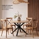 thumbnail image 2 of Pack 2 Sillas Terraza Comedor Crossback Apilables Polipropileno Acabado Madera, 2 of 8