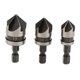 thumbnail image 2 of 3pc 1/4" Hex 12, 16,19mm Juego De Brocas Avellanadoras Para Madera Y Metal, 2 of 4