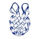 thumbnail image 2 of Bolsa De Malla Para Pelota De Baloncesto, Soporte Para Bolsa De Red De Almacenamiento De Malla, Azul Y Blanco, 2 of 3