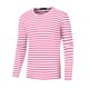 thumbnail image 5 of INSPIRE CHIC Camiseta a Rayas para Hombre Cuello Redondo Casual de Manga Larga Básica Tallas M Rosa Blanco, 5 of 6