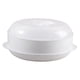 thumbnail image 4 of Vaporizador De Alimentos Redondo Para Microondas Vaporizador Sin BPA Blanco S 1 Nivel, 4 of 5