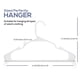 thumbnail image 2 of Organizadores de armario duraderos Utopia Home de Plastic Hangers Utopia Home, paquete de 50, 2 of 7