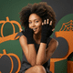 thumbnail image 2 of Guantes Sin Dedos De Lana Invierno Unisex Negros, 2 of 5