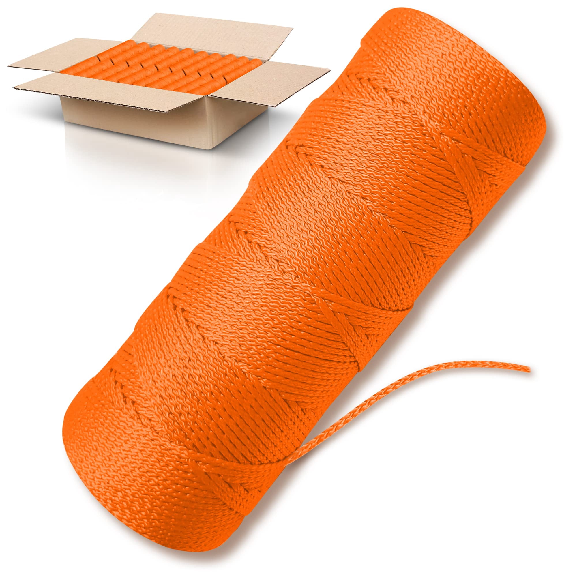 Nylon Twine Ace Supply, Paquete De 36 Rollos, Color Naranja, 1000 Pies