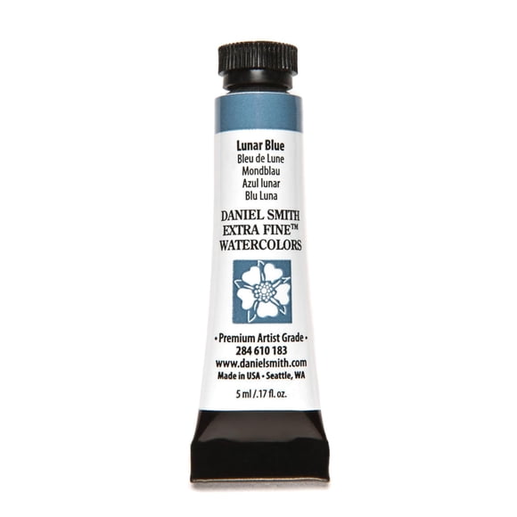 Acuarela Daniel Smith, tubo extrafino de color azul lunar de 5 ml