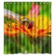 thumbnail image 1 of Cortina de ducha con diseño de flor de naranja y ganchos, 66 x 72 pulgadas, 1 of 3