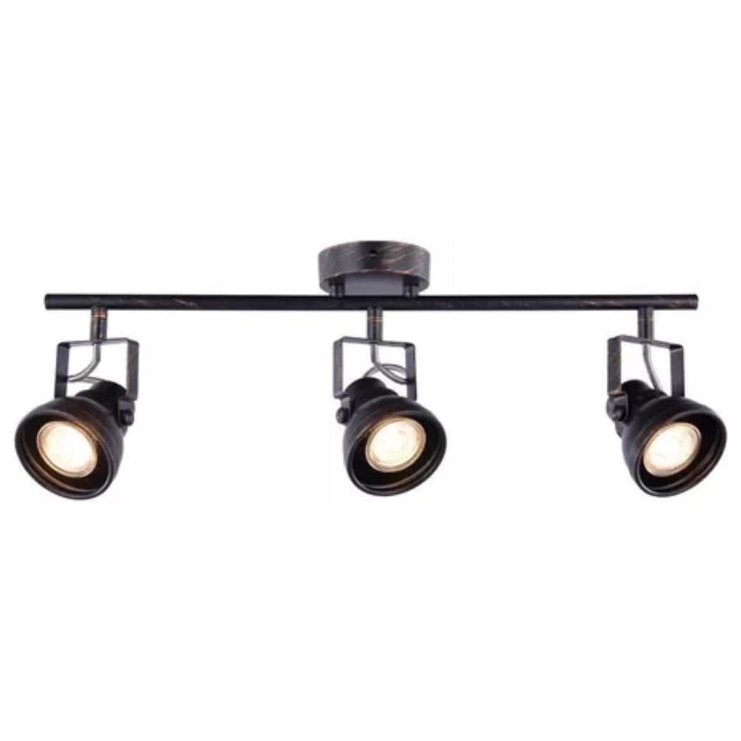 Importclick - Lampara Barra 3 Luces Metal Negro