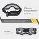 thumbnail image 2 of Gafas para perros pequeños, protección UV, correa de goma ajustable, resistentes al viento, para moto, color negro, 2 of 5