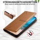 thumbnail image 4 of Funda tipo cartera con bloqueo RFID para Xiaomi Poco M7 4G cubierta magnética de cuero con tapa y soporte Marrón, 4 of 6
