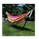 thumbnail image 2 of Hamaca Doble Rojo Con Soporte Acero, Estuche, Interior Y Exterior, 2 of 3
