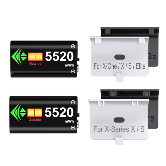 Paquete de Baterías DINOSTRIKE 5520 mWh 2 Unidades para Controlador Xbox