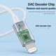thumbnail image 5 of [Certificado Apple MFi] Cable auxiliar para iPhone, adaptador de conector Lightning a conector de auriculares de 3,5 mm de 1 m, cable de audio estéreo auxiliar macho para iPhone 14/13/12/11/SE/XS/XR/X, 5 of 7