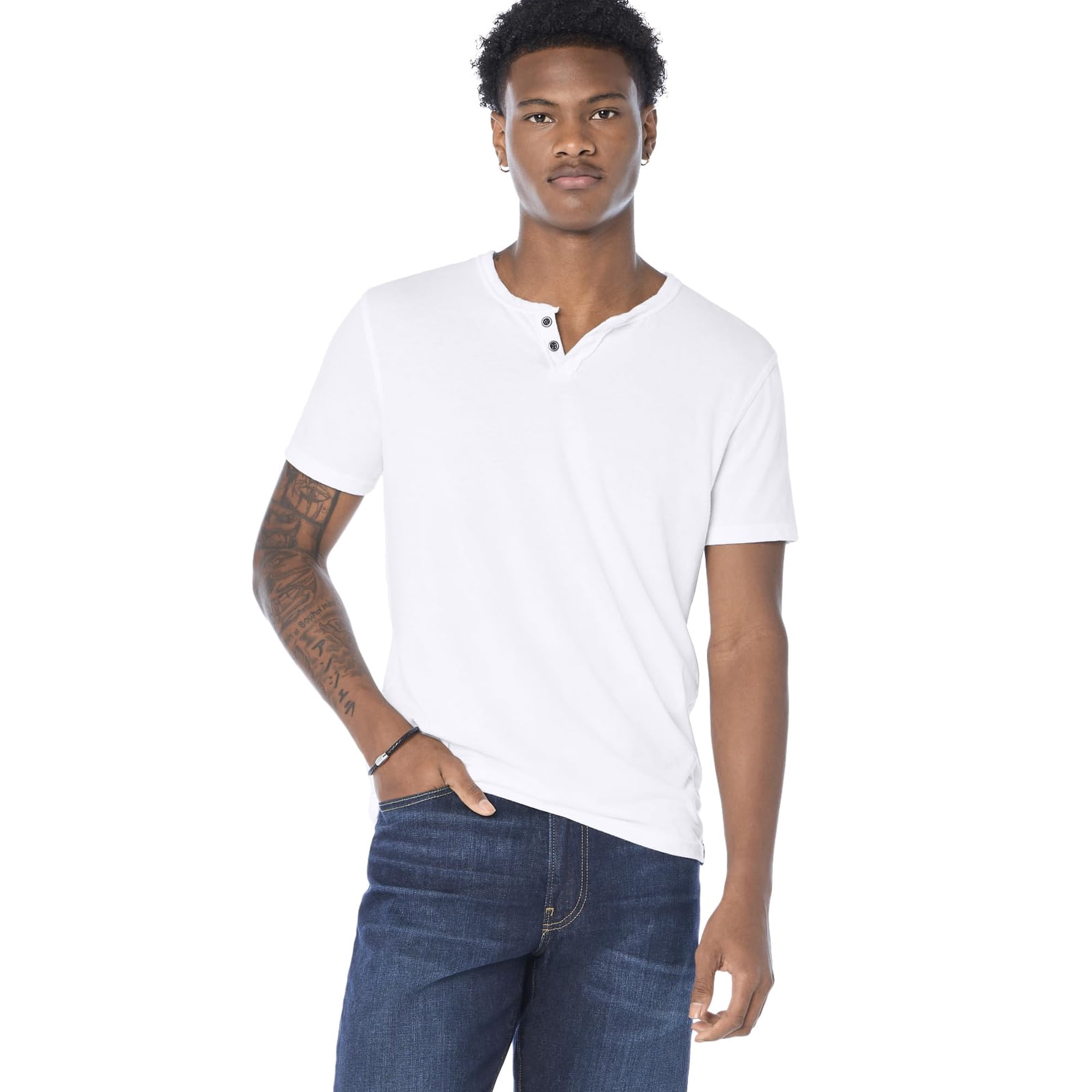 Camiseta Lucky Brand Venice Burnout Con Cuello En V Para Hombre