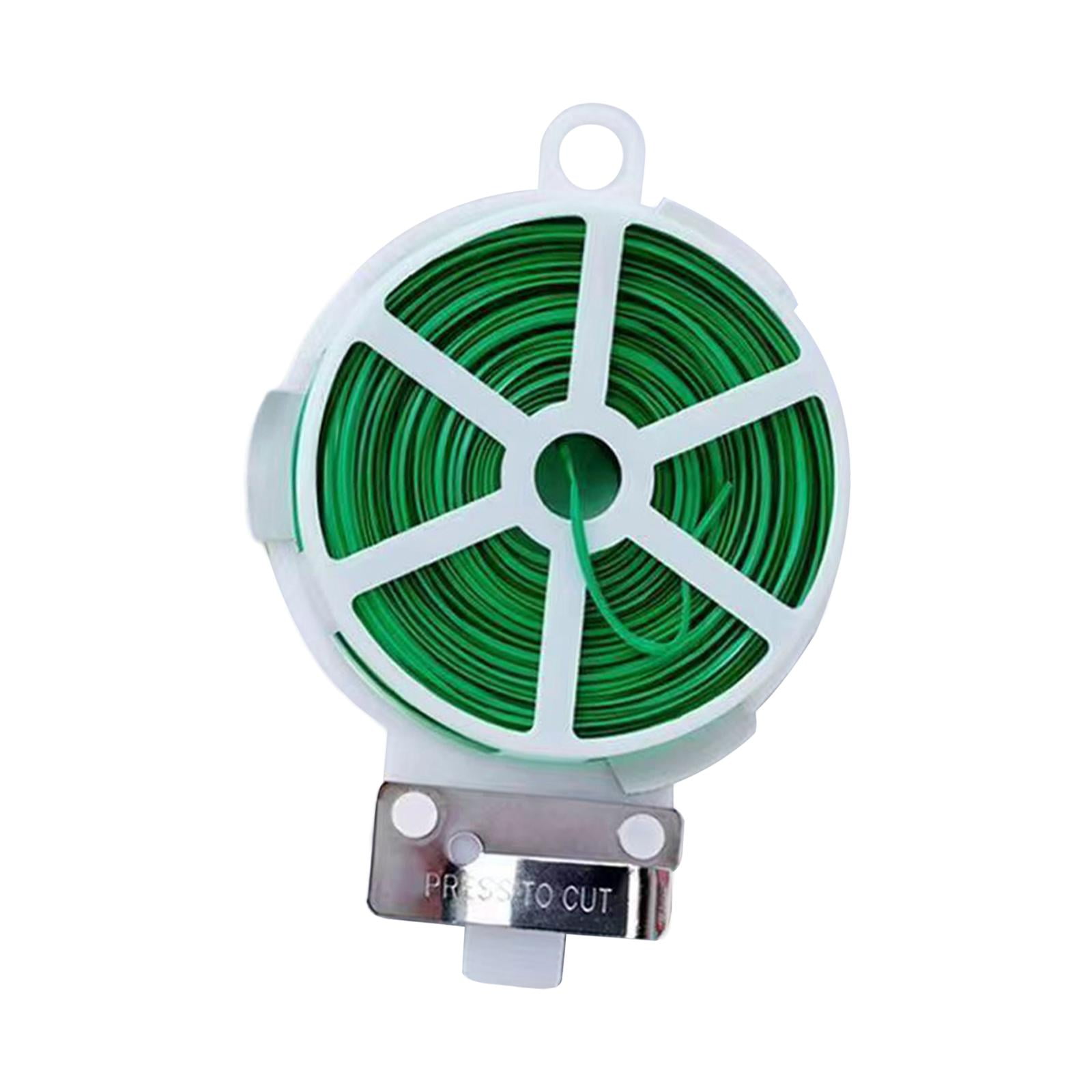 Magideal - Lazos De Hilo Para Plantas, Soporte Para Plantas, 50m, Lazos Flexibles Para Jardín, Cortador Integrado Para Jardinería, Plantación, Plantador De Vides