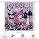 thumbnail image 2 of Kuromi-theme 4-Piece Shower Curtain Set with Rugs, Waterproof Bathroom Decor Set Includes Bath Mat, U-Shaped Rug, Toilet Lid Cover and Curtain with Hooks, 2 of 6