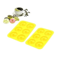 Genérico - Pack X2 Moldes De Silicona Donas Moldes Donuts Molde Dona 6