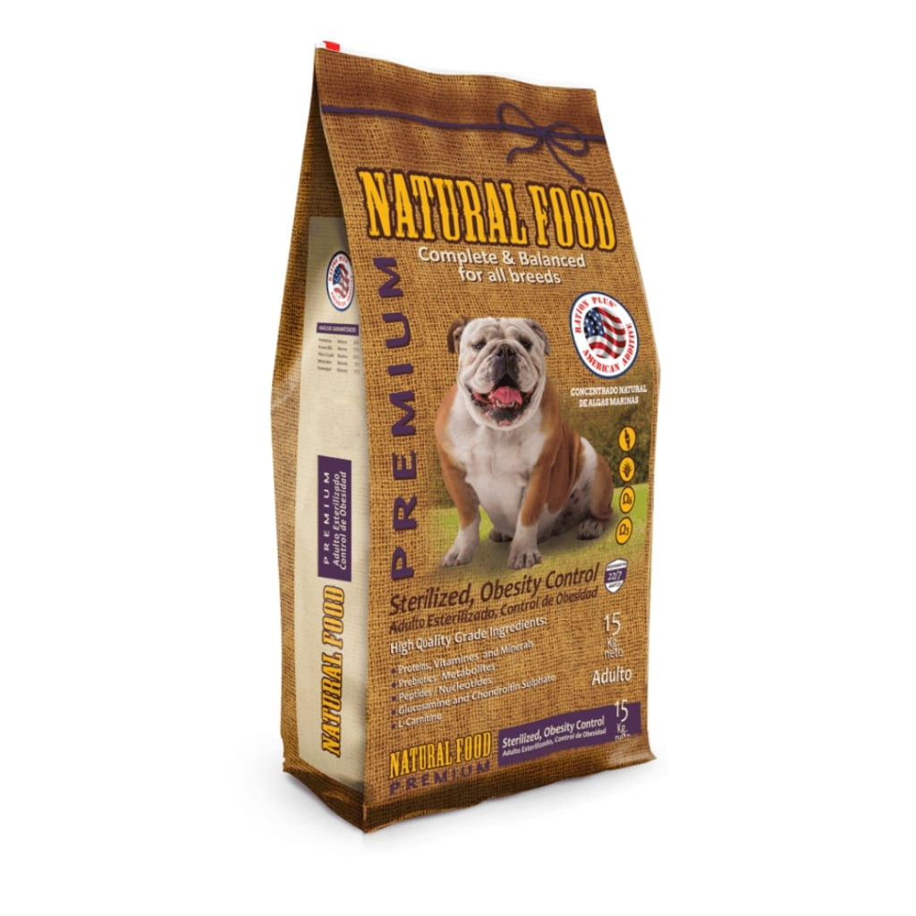 Natural Food - Alimento Natural Adulto Esterilizado Obesidad Control 15 Kg