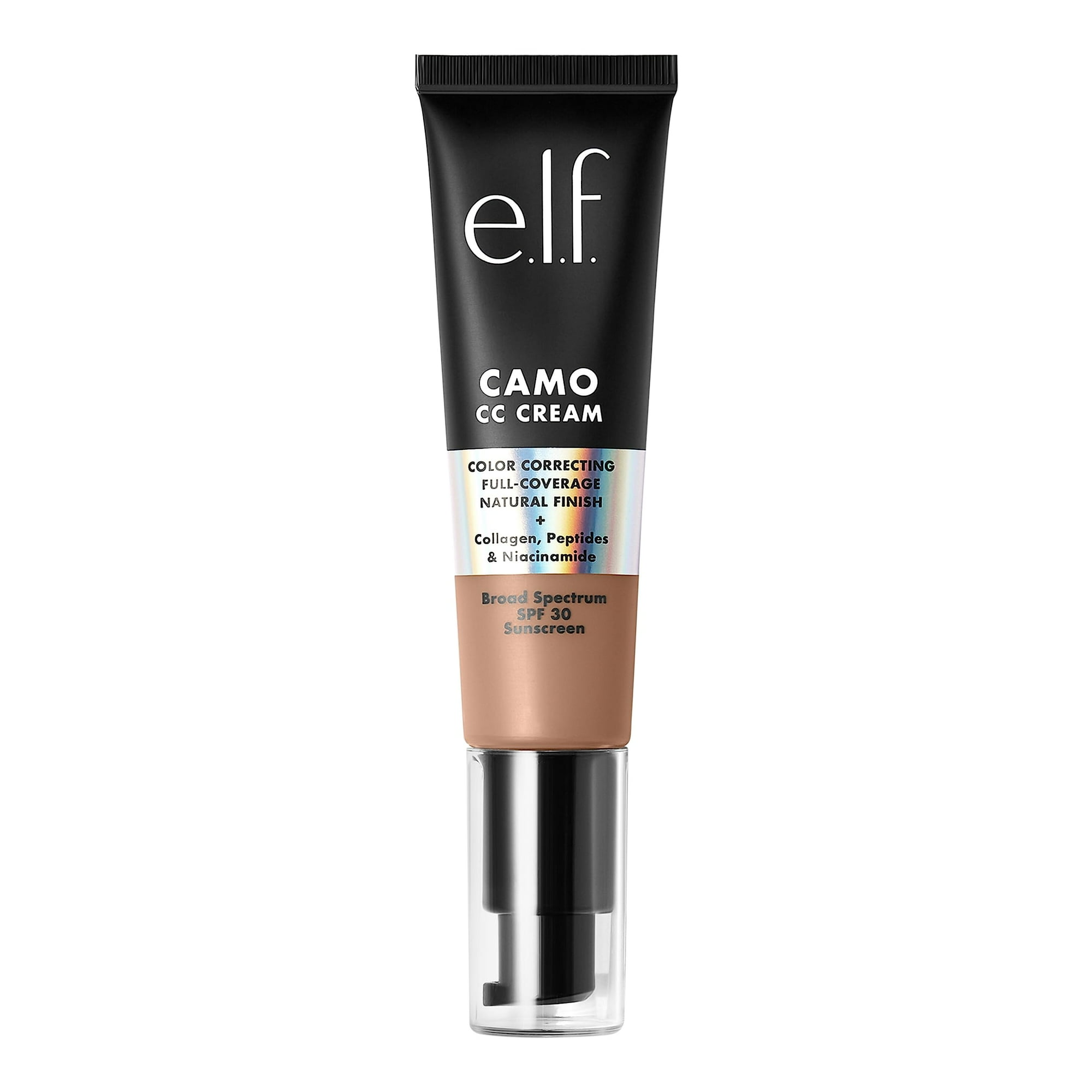 Base Correctora De Color Cc Cream E.l.f. Camo Tan 415c, 30 Ml