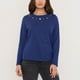 thumbnail image 3 of Polera Mujer Manga Larga Ojetillos Navy Corona, 3 of 5