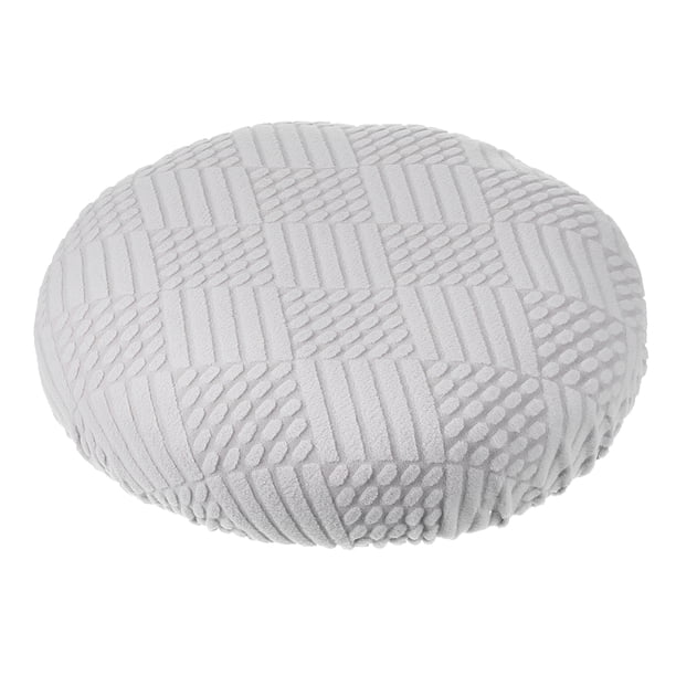 Uxcell Fundas para Taburetes Redondos, Fundas Elásticas para Taburetes de Bar Fundas Lavables para Cojines de Taburetes Fundas Elásticas para Asientos de Sillas Gris 11"-14"