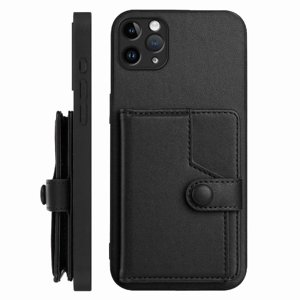 Foxdock Funda Para Iphone 11 Pro Max Con Bloqueo Rfid - Diseño Elegante Con Cierre De Botón