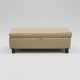 thumbnail image 1 of Banqueta Piecera 130 cm Tapiz Genova (Beige), 1 of 2