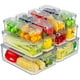 thumbnail image 1 of Organizador de nevera KUMD, paquete de 14 unidades con tapas, PET transparente sin BPA, 1 of 3