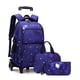 thumbnail image 1 of with Lunch Box Trolley School Bags Rolling Backpack for Boys Wheeled Bag Carry On Kids' Luggage Primary Junior High School Bag, 1 of 3