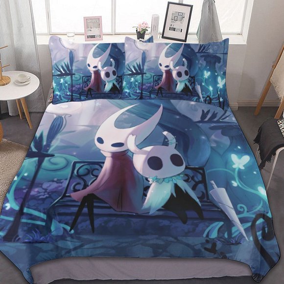 Hollow Knight 3-Piece Bedding Set Duvet Cover Set Soft Warm And Comfortable Soft Bed Set